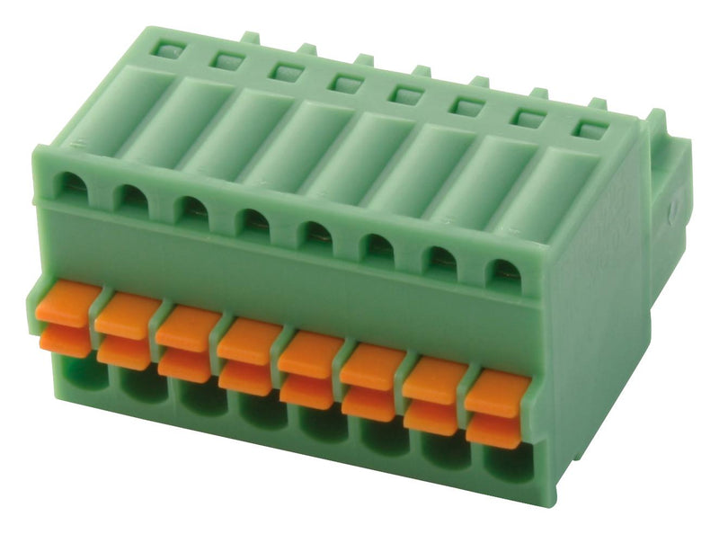 Phoenix Contact FK-MC 05/8-ST-25 Pluggable Terminal Block 2.5 mm 8 Ways 26AWG to 20AWG 0.5 mm&Acirc;&sup2; Push In 4 A