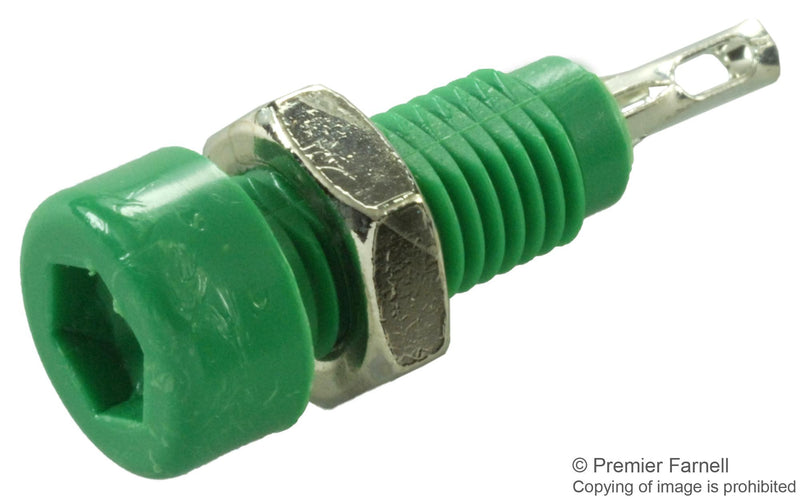 JOHNSON - CINCH CONNECTIVITY 105-0804-001 TIP JACK, 5700V, 10A, GREEN