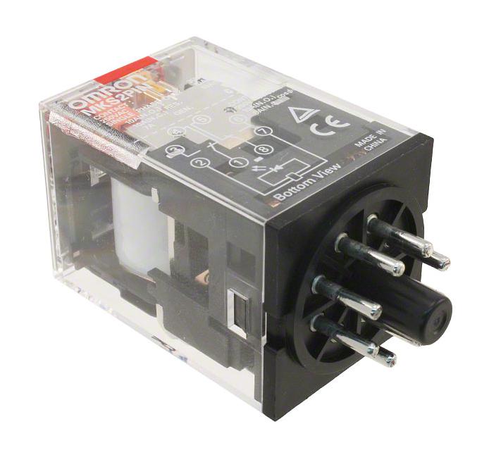 Omron Industrial Automation MKS2PIN AC230 Power Relay Dpdt 230 VAC 10 A MK-S Series Socket Latching