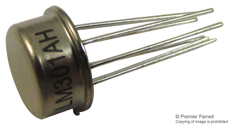 Texas Instruments LM301AH/NOPB Operational Amplifier 1 100 kHz 0.5 V/&micro;s 10V to 36V TO-99 8 Pins