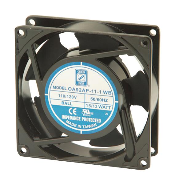 Orion Fans OA92AP-11-1WB Axial FAN Ball 35CFM 30DB 13W 115V