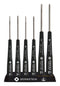 Bernstein Werkzeugfabrik 4-620 Screwdriver Set Slotted Cross Recess Phillips 1.5 mm - 3 PH000 PH0 6 Piece