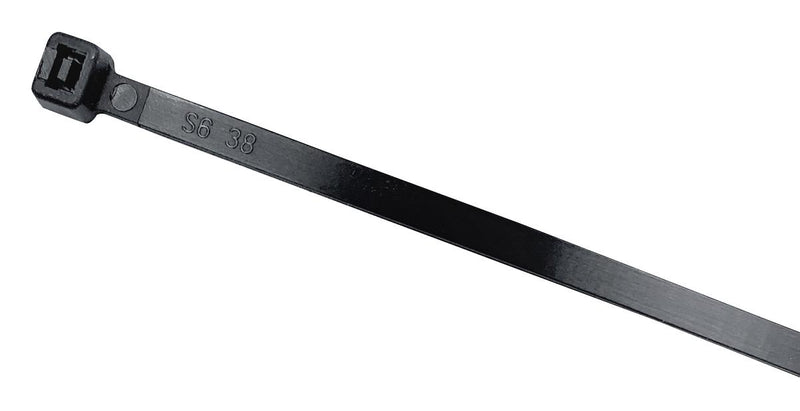 PRO Elec PEL01446 PEL01446 Cable Tie Non-Releasable Nylon 6.6 (Polyamide 6.6) Black 300 mm 3.6 80 40 lb