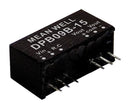 Mean Well DPB09A-15 Isolated Through Hole DC/DC Converter 2:1 9 W 2 Output 15 V 300 mA