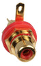 PRO Signal PSG08615 PSG08615 RCA (Phono) Audio / Video Connector 2 Contacts Socket Gold Plated Metal Body Red