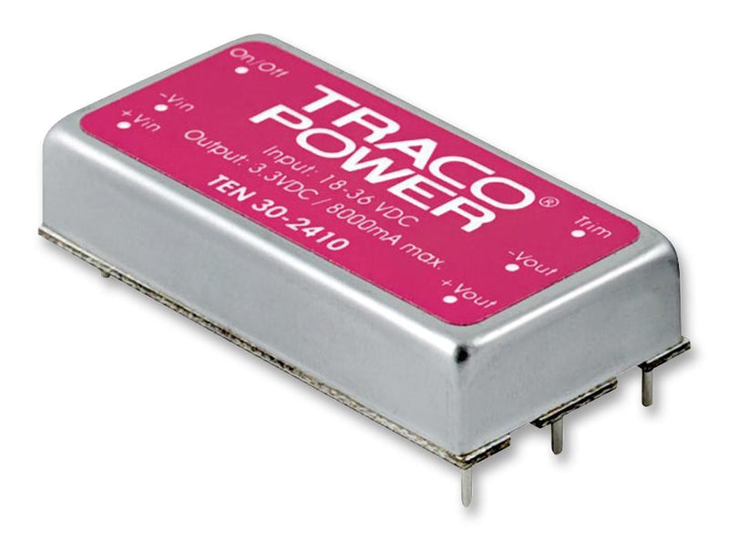 Traco Power TEN 30-1212 TEN 30-1212 Isolated Through Hole DC/DC Converter ITE 2:1 30 W 1 Output 12 V 2.5 A