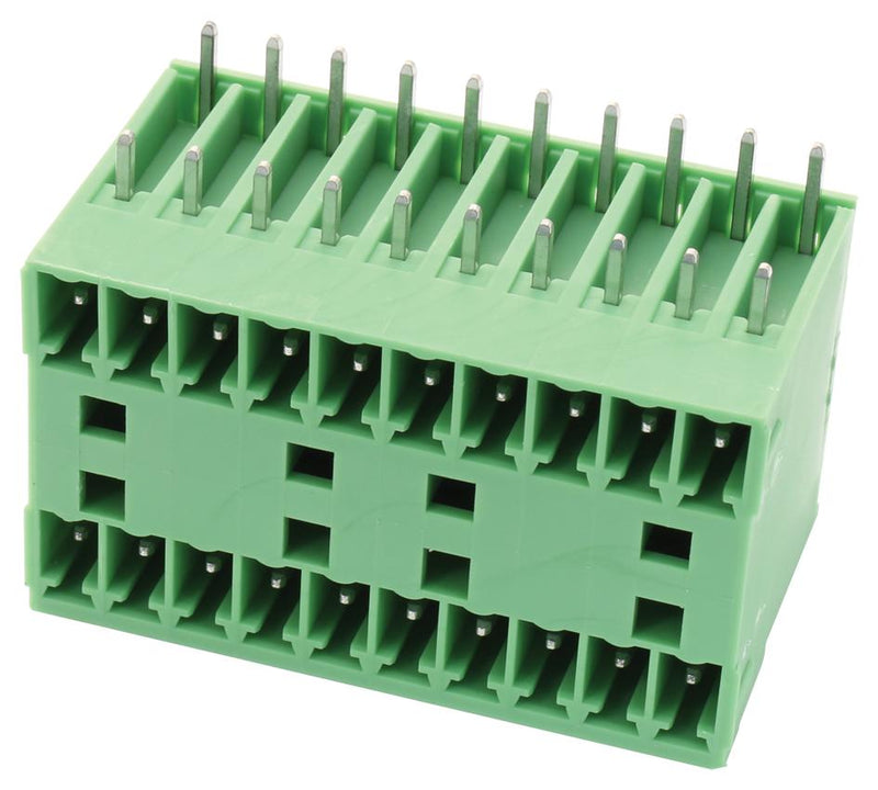 Phoenix Contact MCD 15/10-G1-381 MCD 15/10-G1-381 Terminal Block Header 3.81 mm 20 Ways 8 A 160 V Through Hole Right Angle