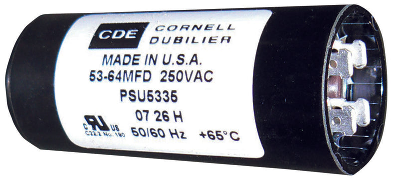 CORNELL DUBILIER PSU10830B ALUMINUM ELECTROLYTIC CAPACITOR 108-130UF 330V, 20%, QC