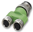 Phoenix Contact SAC-3P-M12Y/2XM 8FS SAC-3P-M12Y/2XM 8FS Sensor Splitter Y - Style Cable Mount 4 Position M12 Plug 2 x 3 M8 Receptacle