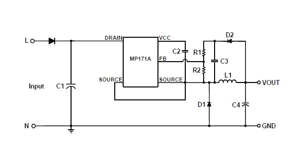 Monolithic Power Systems (MPS) MP171AGS-P MP171AGS-P AC/DC Converter &nbsp;Boost/Buck/Buck-Boost/Flyback 85V to 265VAC In 2W SOIC-8