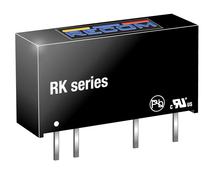 Recom Power RK-0505S/HP Isolated Through Hole DC/DC Converter Medical 1:1 1 W Output 5 V 200 mA