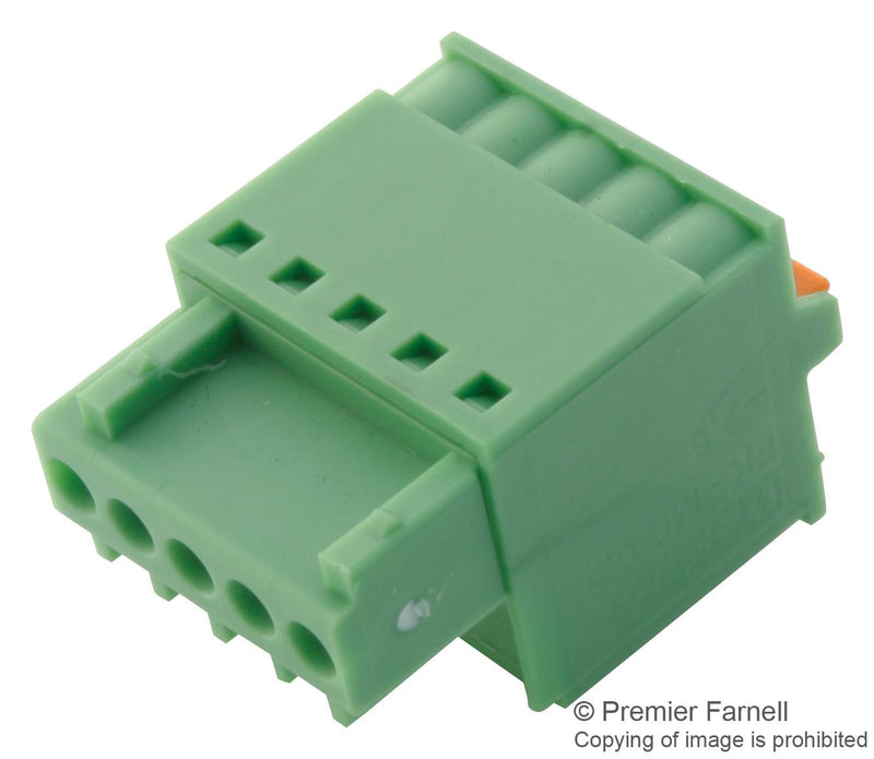 Phoenix Contact FK-MC 05/5-ST-25 FK-MC 05/5-ST-25 Pluggable Terminal Block 2.5 mm 5 Ways 26AWG to 20AWG 0.5 mm&Acirc;&sup2; Push In 4 A