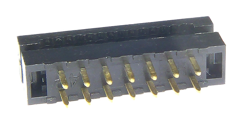 Multicomp PRO MP008726 IDC Connector Board In 2 mm Row 14 Contacts Cable Mount Through Hole