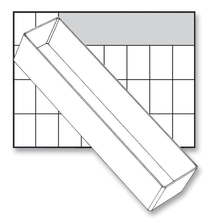 Raaco 1674887 Insert for 250-3 Drawer A8-3 47mm x 55mm 235mm