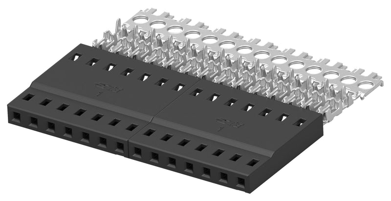 TE Connectivity 2317206-7 Rectangular Connector Ampmodu 7 Contacts Receptacle 2 mm IDC / IDT 1 Row