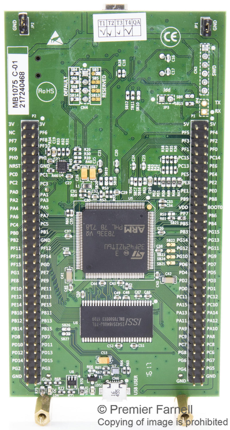 Stmicroelectronics STM32F429I-DISC1 Discovery Board STM32F429ZI MCU 2.4" Qvga LCD 3-axis Mems Motion Sensor