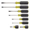 Klein Tools 85078 Screwdriver Set Cushion Grip Phillips Slotted 8 Piece