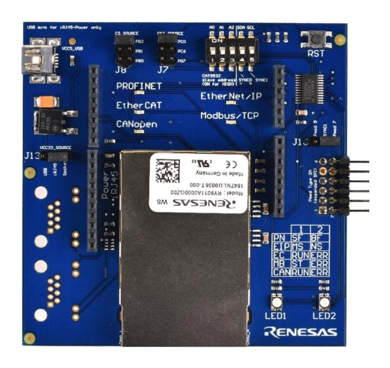 Renesas YCONNECT-IT-I-RJ4501 Development Kit R-IN32M3 Communication Power Over Ethernet