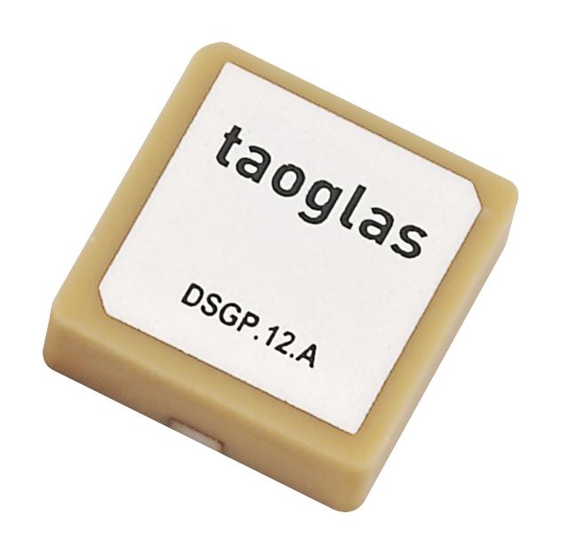 Taoglas DSGP.1575.12.4.A.02 Antenna Patch 1.57542 GHz 2.73 dBi SMD