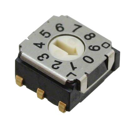 Nidec Copal Electronics SH-7010TA Rotary Coded Switch SH-7000 Series SMD 10 Position 5 VDC BCD 100 mA