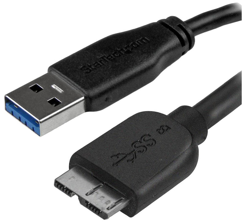 Startech USB3AUB15CMS USB3AUB15CMS USB Cable Type A Plug to Micro B 150 mm 0.49 ft 3.0 Black