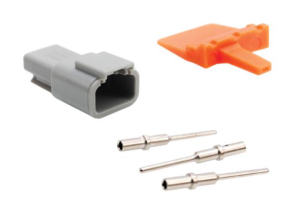 Amphenol SINE/TUCHEL ATM04-3P-KIT01 ATM04-3P-KIT01 Automotive Connector Rcpt 3POS 7.5A