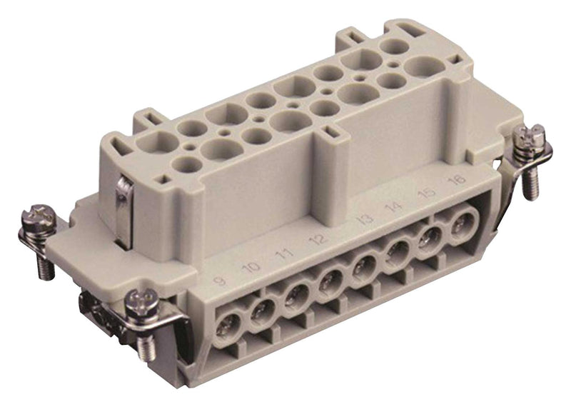 TE Connectivity T2040322201-000 T2040322201-000 Heavy Duty Connector HE Insert 16+PE Contacts H16B Receptacle Screw Socket