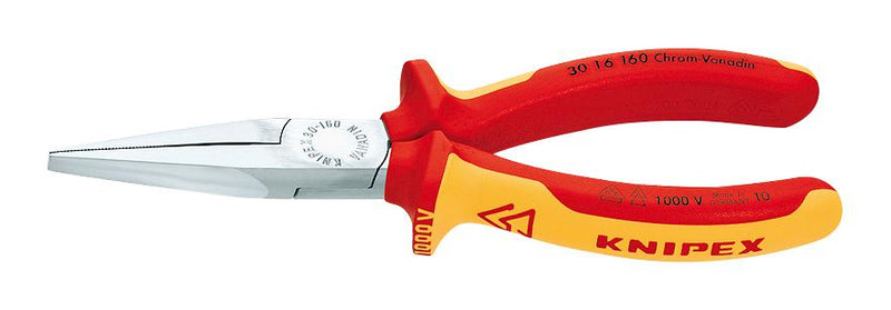 Knipex 30 16 160 Plier Long Nose VDE Chrome Plated mm Overall Length