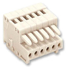 WAGO 733-112 Pluggable Terminal Block, 2.5 mm, 12 Ways, 28 AWG, 20 AWG, 0.5 mm&iuml;&iquest;&frac12;, Clamp