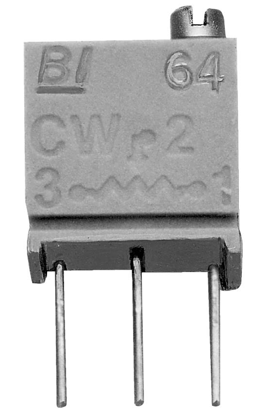 TT Electronics / BI Technologies 64WR5KLF Trimmer Potentiometer 5KOHM 12TURN Through Hole