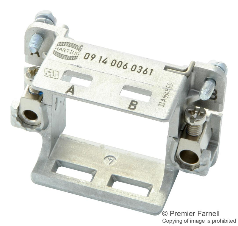 Harting 09140060361 Connector Accessory 2 Mod Hinged Frame Han-Modular Series 6B Modules