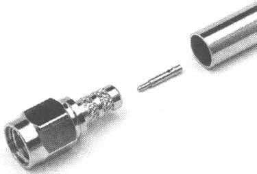 AMPHENOL RF 132231 RF/COAXIAL, SMA PLUG, STRAIGHT, 50 OHM, CRIMP