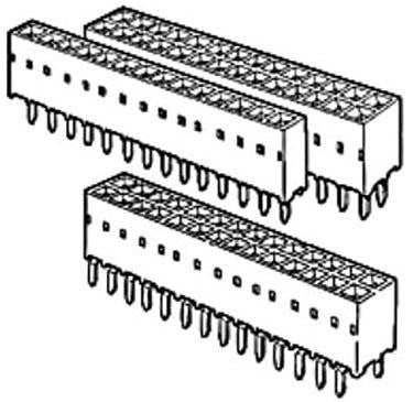 AMPHENOL FCI 87606-308LF BOARD-BOARD CONNECTOR RECEPTACLE, 16 POSITION, 2ROW