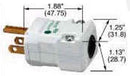 HUBBELL WIRING DEVICES HBL8115V CONN, HOSPITAL GRADE PWR ENTRY, PLUG 15A