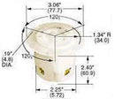 HUBBELL WIRING DEVICES HBL2816 CONNECTOR, POWER ENTRY, RECEPTACLE, 30A