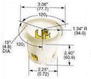 HUBBELL WIRING DEVICES HBL2815 CONNECTOR, POWER ENTRY, PLUG, 30A