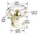 HUBBELL WIRING DEVICES HBL2625 POWER ENTRY, FLANGED INLET, 2P3W, 30A 250V, L6-30P