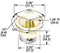 HUBBELL WIRING DEVICES HBL2515 CONNECTOR, POWER ENTRY, PLUG, 20A