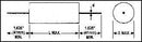 CORNELL DUBILIER 940C30S68K-F CAPACITOR POLYPROPYLENE PP FILM 0.068UF, 3KV, 10%, AXIAL