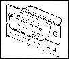 AMP - TE CONNECTIVITY 5745036-2 D SUB SHELL, PLUG, SIZE 3, STEEL