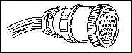 AMP - TE CONNECTIVITY 206613-3 CIRCULAR CONNECTOR RECEPTACLE SIZE 23 22 POSITION FREE HANGING