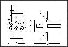 AMP - TE CONNECTIVITY 770442-1 PLUG AND SOCKET CONNECTOR HOUSING