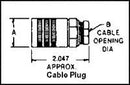 AMPHENOL AEROSPACE 165-34 CIRCULAR CONNECTOR, PLUG, 5 POSITION, CABLE