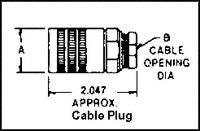 AMPHENOL AEROSPACE 165-34 CIRCULAR CONNECTOR, PLUG, 5 POSITION, CABLE