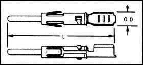 SOURIAU SM16ML1TK6 CONTACT, MALE, 18-16AWG, CRIMP