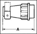 ITT CANNON 192990-1510 CIRCULAR CABLE CLAMP, SIZE 18