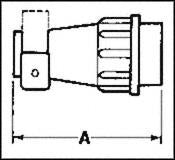 ITT CANNON 192990-1510 CIRCULAR CABLE CLAMP, SIZE 18