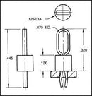 KEYSTONE 5010 TEST POINT, PCB, THROUGH HOLE