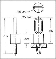 KEYSTONE 5010 TEST POINT, PCB, THROUGH HOLE