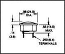 CHICAGO MINIATURE LIGHTING 2622QK5 NEON PANEL INDICATOR